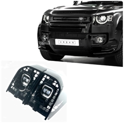 Land Rover Defender kofanger LED kørelys lygte til New Defender L663 - Blank sort