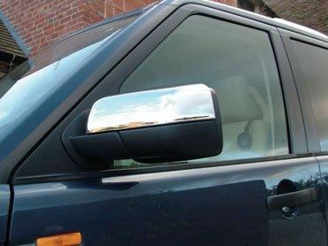 Land Rover spejlcover i blank krom til den øverste del af spejlet - sæt til begge sider
