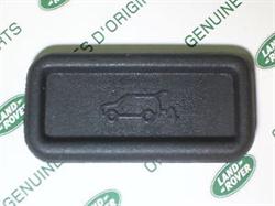 Land Rover bagklap cover i gummi for udløserknappen på Range Rover L322 fra 2002 og frem til 2013