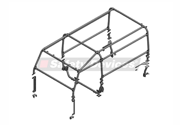 Land Rover styrtbøjle for Defender 110" Soft Top og Hard Top - Udvendigt bur