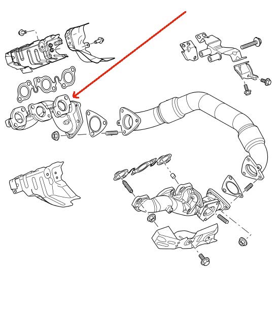 Land Rover 2,7 TDV6 manifold pakning