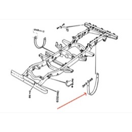 Land Rover Serie 3 forreste støddæmper 278698