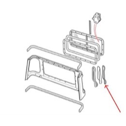 Land Rover rude låseliste for truckcab bagerste hjørne - CHB500040