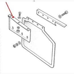 Land Rover forreste stænklap beslag for Range Rover Classic & Discovery 1 - Højre side