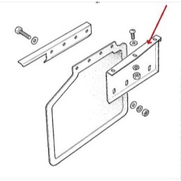 Land Rover forreste stænklap beslag for Range Rover Classic & Discovery 1 - Venstre side