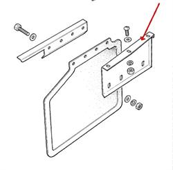 Land Rover forreste stænklap beslag for Range Rover Classic & Discovery 1 - Venstre side