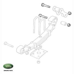 Land Rover Serie 2 og 3 bladfjeder bolt bagpå bagerste bladfjeder (den korte)