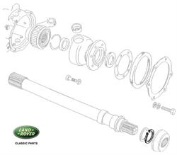 Land Rover drivaksel låsering for Range Rover Classic, Discovery 1 samt Defender