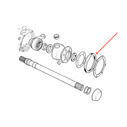 Land Rover swivel krom kugle pakdåse for Range Rover Classic frem til juni 1985