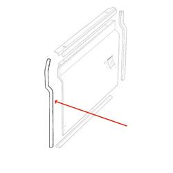 Land Rover fordør gummi dørliste - Serie 2 & 3 - forreste nederste - venstre side - 395599