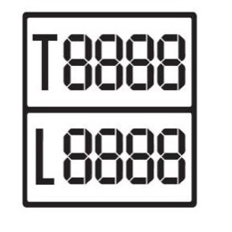 Land Rover vægttavle med sorte bogstaver beregnet for varebiler og trailer - 831140-2S