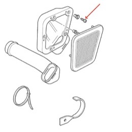 Land Rover Defender indsugningsrist skrue AB608041L