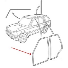 Land Rover dørliste for Range Rover P38 (1994-2002) - venstre fordør