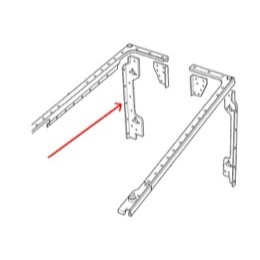 Land Rover Defender bagerste lodrette karosseri kantliste højre side - LR039961