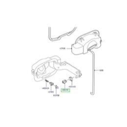 Land Rover tankdæksel plast clips til Discovery 3 samt Range Rover Sport