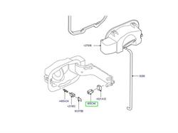 Land Rover tankdæksel plast clips til Discovery 3 samt Range Rover Sport