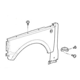 Land Rover forskærm for Range Rover L322 - Venstre side