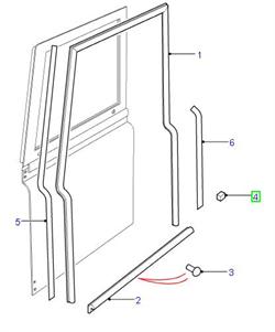 Land Rover Defender skumklods for tætning af sidedøre