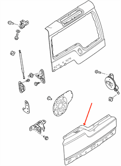 Land Rover bagklap for Discovery 3 & 4 - nederste