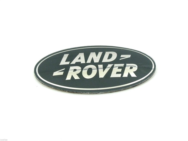 Land Rover grønt Land Rover logo med guldskrift