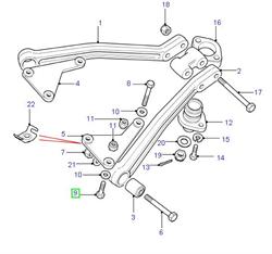 Land Rover bolt til A-ramme og drivflange på Defender, Discovery samt range Rover Classic