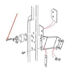 Land Rover Defender montage bolt dørlås beslag - BYP500200