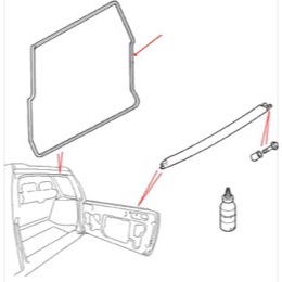 Freelander 1 bagdørs gummiliste CKE500032