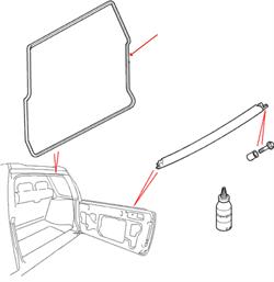 Freelander 1 bagdørs gummiliste CKE500032