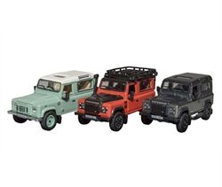 Land Rover Defender 3 modelbiler 1:76