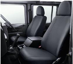 Land Rover sædeovertræk i sort beregnet for Defender Puma modellen