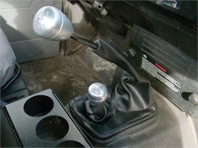 Land Rover gear manchet i sort læder for Defender gearstængerne - DA5499