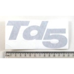 Land Rover "Td5" logo til forskærmene på Defender Td5 - sølvgrå