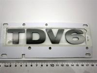 Land Rover "TDV6" skilt med grå forhøjede bogstaver beregnet for Discovery 3 modellen - DAM500510LPO