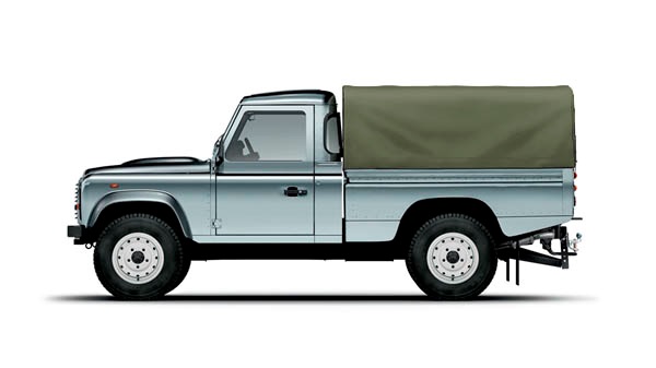 Land Rover Defender 110" HCPU lad kalesche i khakifarvet canvas