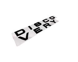 Land Rover "DISCOVERY" skilt til kølerhjelm & bagklap på Discovery 3 & 4 - Blank sort