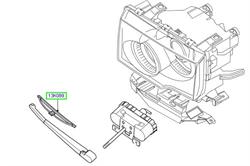 Land Rover viskerblad for Range Rover L322 - for forlygter