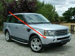Land Rover Range Rover Sport forreste kofanger for tågelygter uden parkerings sensorer