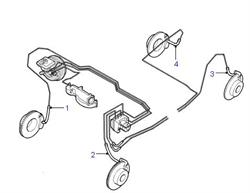 Land Rover bremseslange for Discovery 2 bagerste venstre