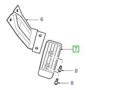 Land Rover pedal gummi til fodhvileren i Discovery 2, Defender samt Range Rover P38