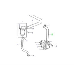 Land Rover 300 Tdi krumtap udluftnings slange LLH500170