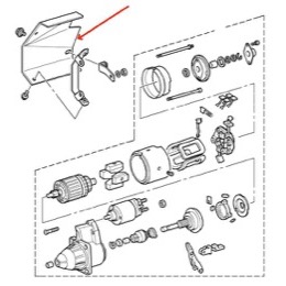 Land Rover startermotor varmeskjold for 200 TDI Discovery 1 turbo lader