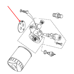 Land Rover pakning for oliefilter konsol på 2,25 & 2,5 benzin & Diesel motorer