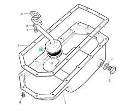 Land Rover V8 bundkar olie suge studs