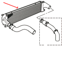 Land Rover intercooler for Range Rover P38 2,5 D (1994-2002)