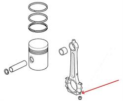 Land Rover plejlstang bolt for 2,5 D, 2,5 TD, 200 TDi samt 2,5 Benzin motorer