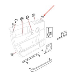 Land Rover dørside plastik montage nitte for Range Rover L322