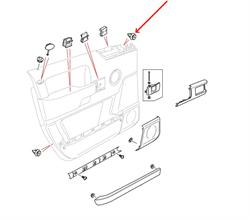 Land Rover dørside plastik montage nitte for Range Rover L322