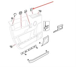 Land Rover dørside montage klips for Range Rover L322