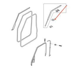 Land Rover plade møtrik til fastgørelse af paneler i Range Rover L322 (2002-2012)