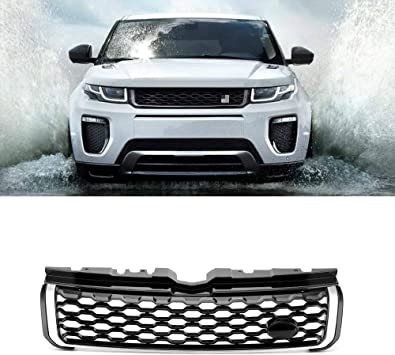 Land Rover 2020 facelift kølergrill til Range Rover Evoque (2011-2018) - Sort med sølv kant